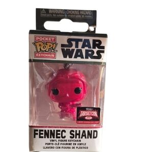 Funko × Star Wars Fennec Shand Pocket POP Keychain, Onesize, Red.